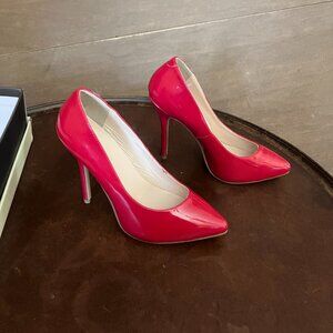 Pleaser  Amuse-20 Red Stiletto Heels